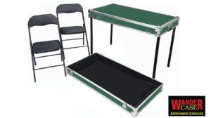 MESA DE CAMPANHA COM (02) CADEIRAS - COR VERDE OFICIAL