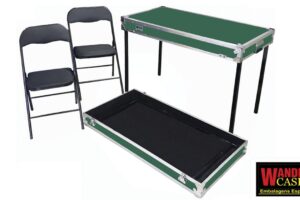 MESA DE CAMPANHA COM (02) CADEIRAS - COR VERDE OFICIAL